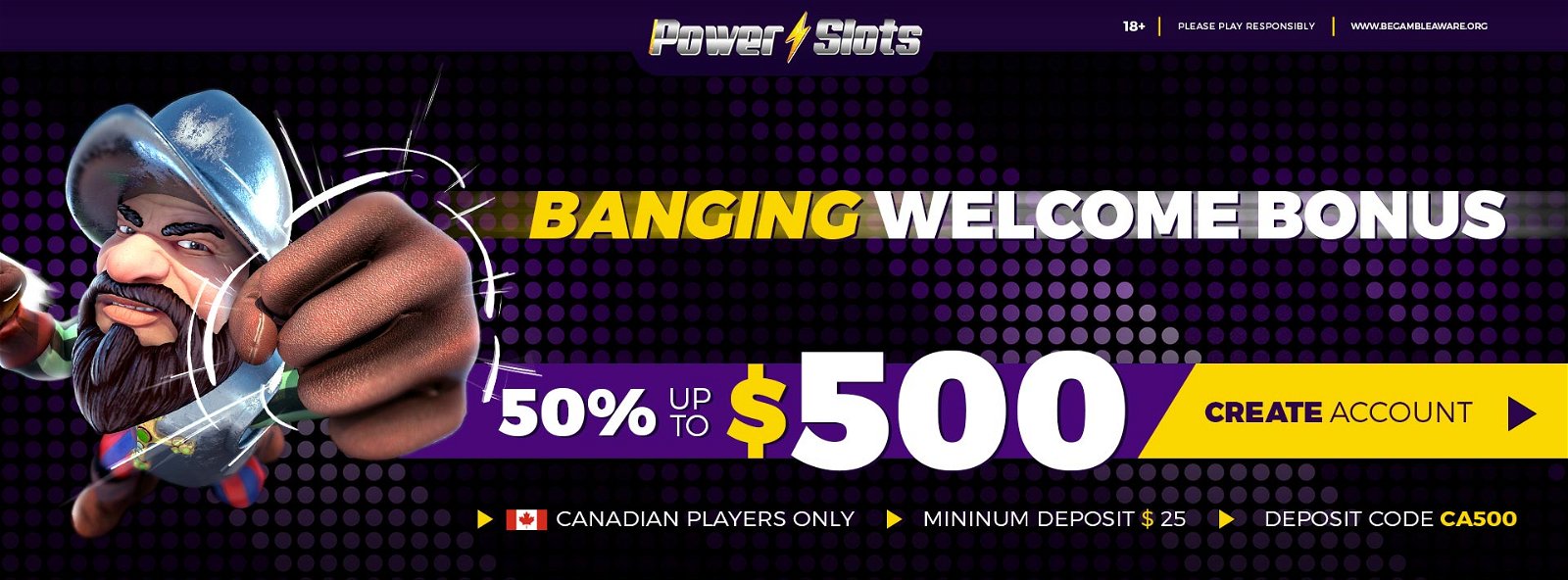 Promotion | CA - 50% up to 500