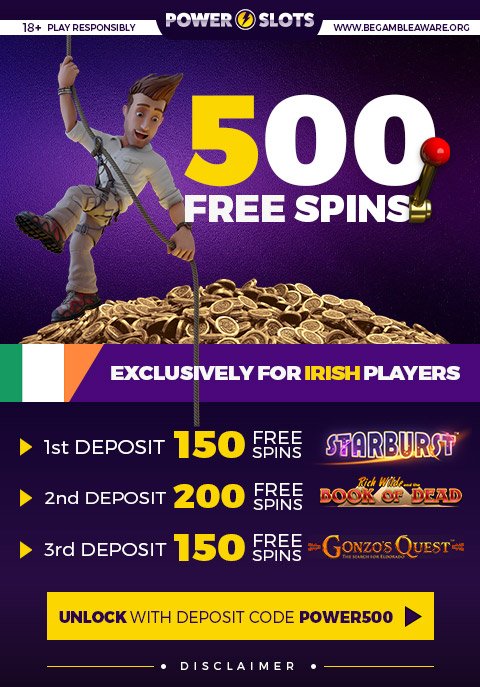 Promotion - Welcome Package up to 500 Free Spins - IE Only