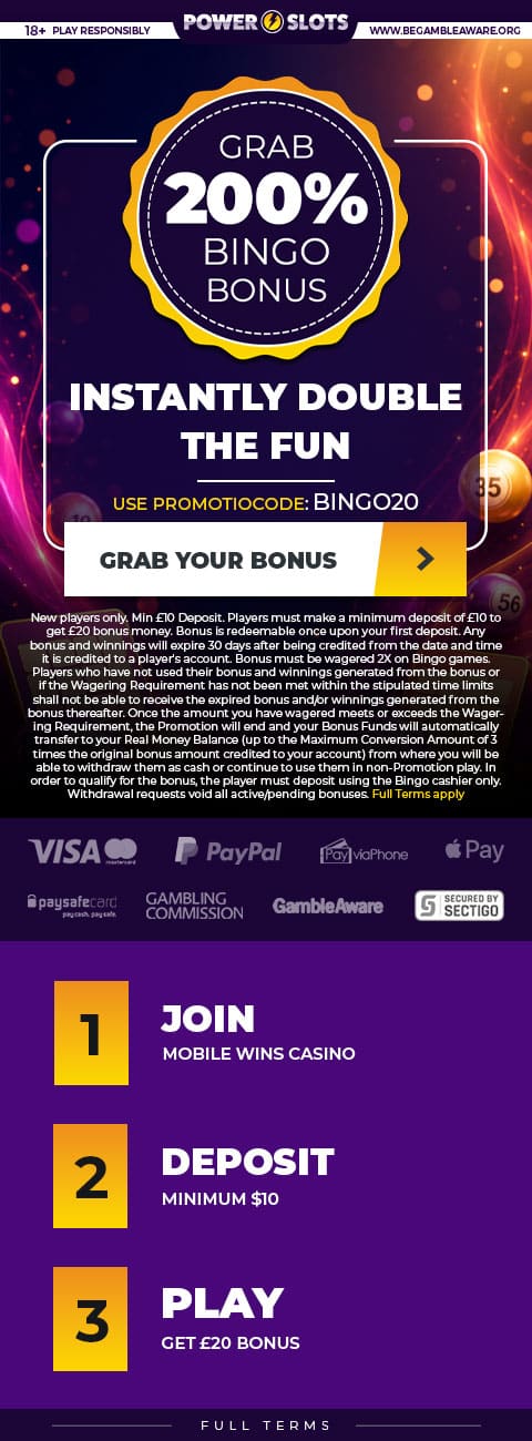 Bingo | UK | 20 Bonus
